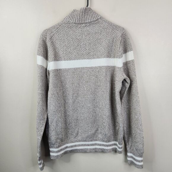 Banana Republic Factory Mens Mock Neck Full Zip Cotton Sweater Medium - Picture 3 of 6